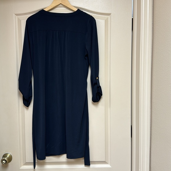 Michael Kors Navy dress with gold chain - Picture 6 of 6